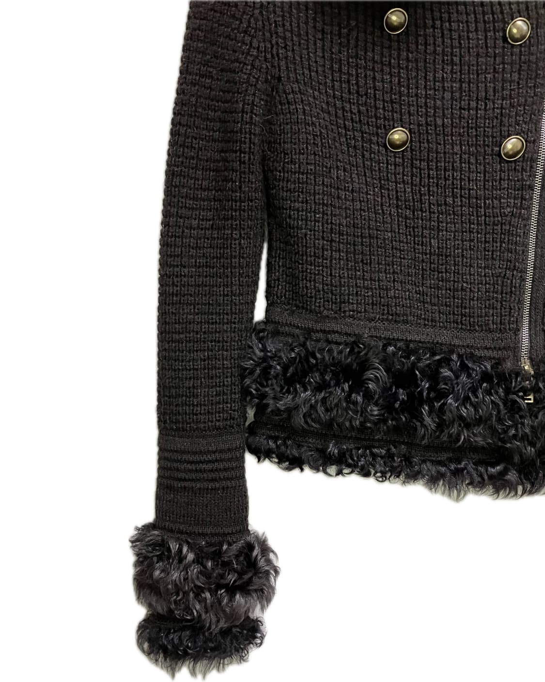 System brown Fur detail jacket 상품이미지6