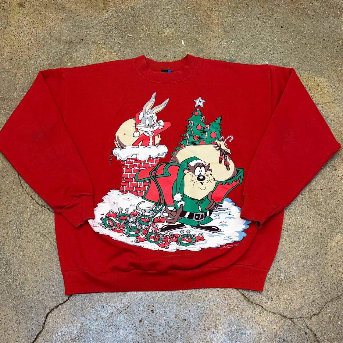 80s Made in USA 미국 빈티지 루니툰즈 맨투맨 상품이미지1