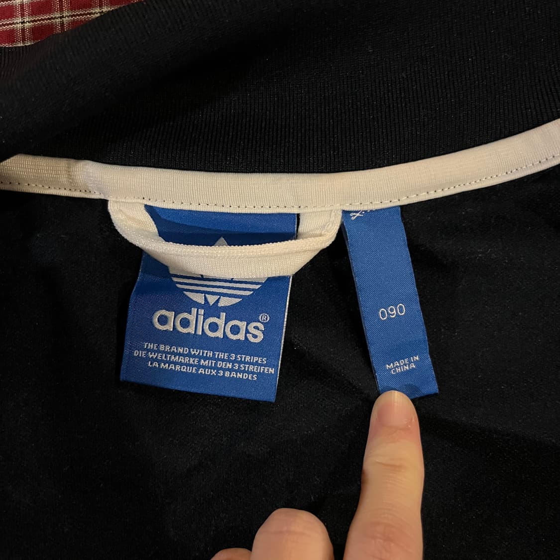아디다스 삼선 트랙탑 네이비 레드 상품이미지8