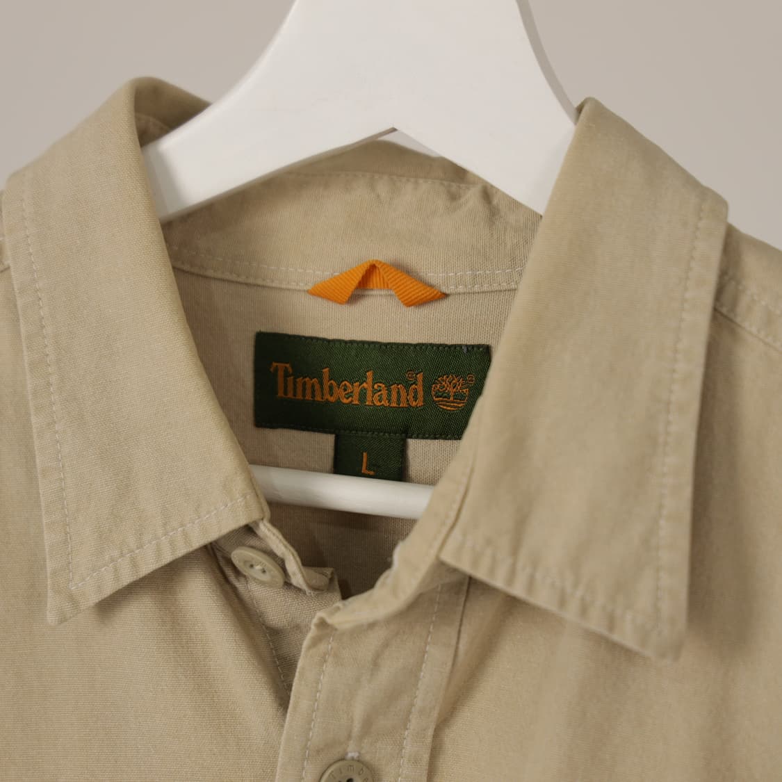 팀버랜드 가죽탭 워크 셔츠 베이지 상품이미지2