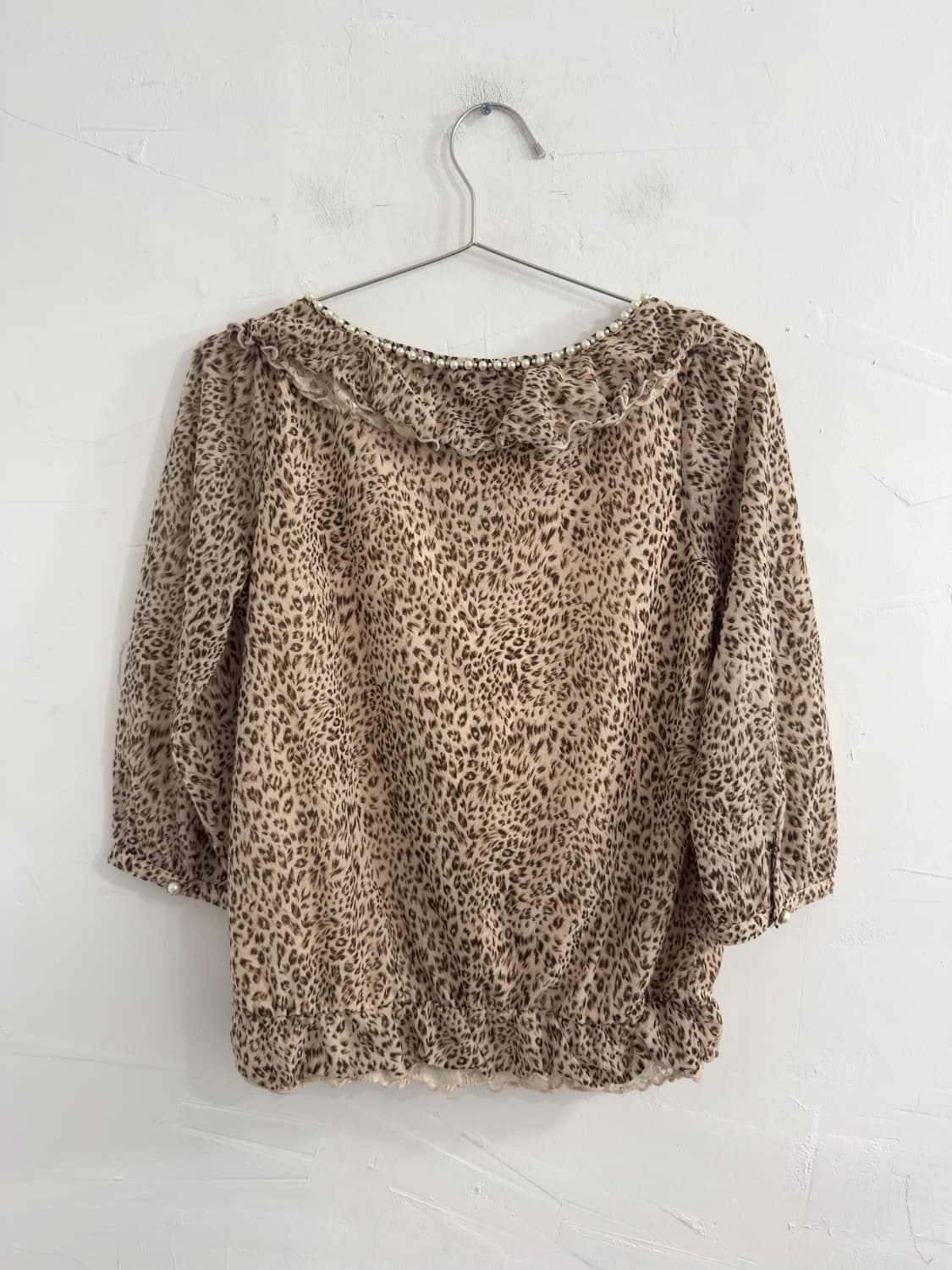 dosch pink leopard blouse 상품이미지3