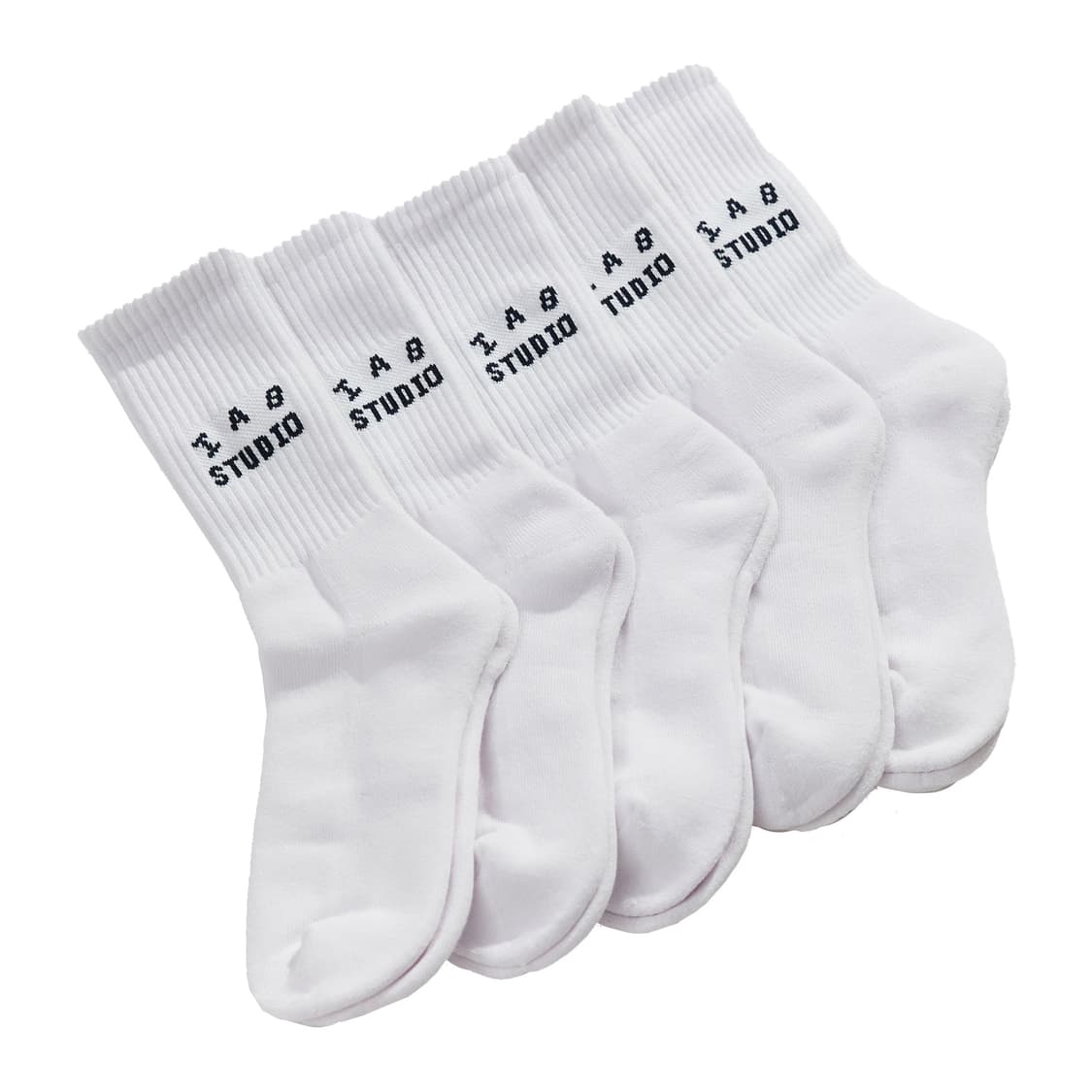 [O/S] 아이앱 스튜디오 양말 삭스 화이트 (5 PACK) 상품이미지1