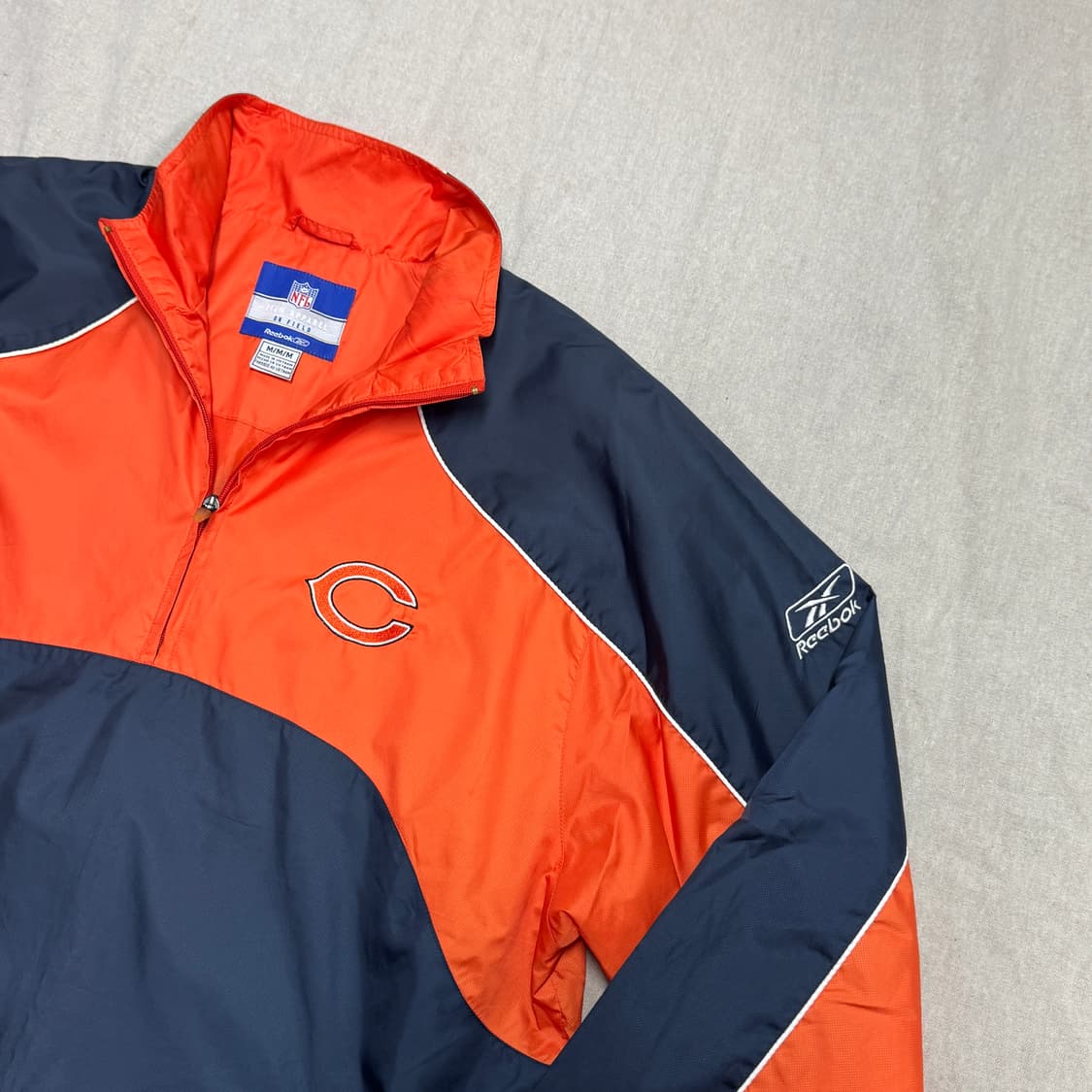 리복 NFL 90s 시카고베어스 나일론 반집업 M 상품이미지3