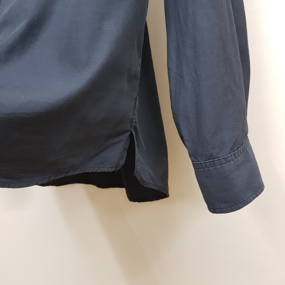 한섬 타임 TIME 2022 오픈카라 버튼 셔츠 100사이즈 상품이미지5