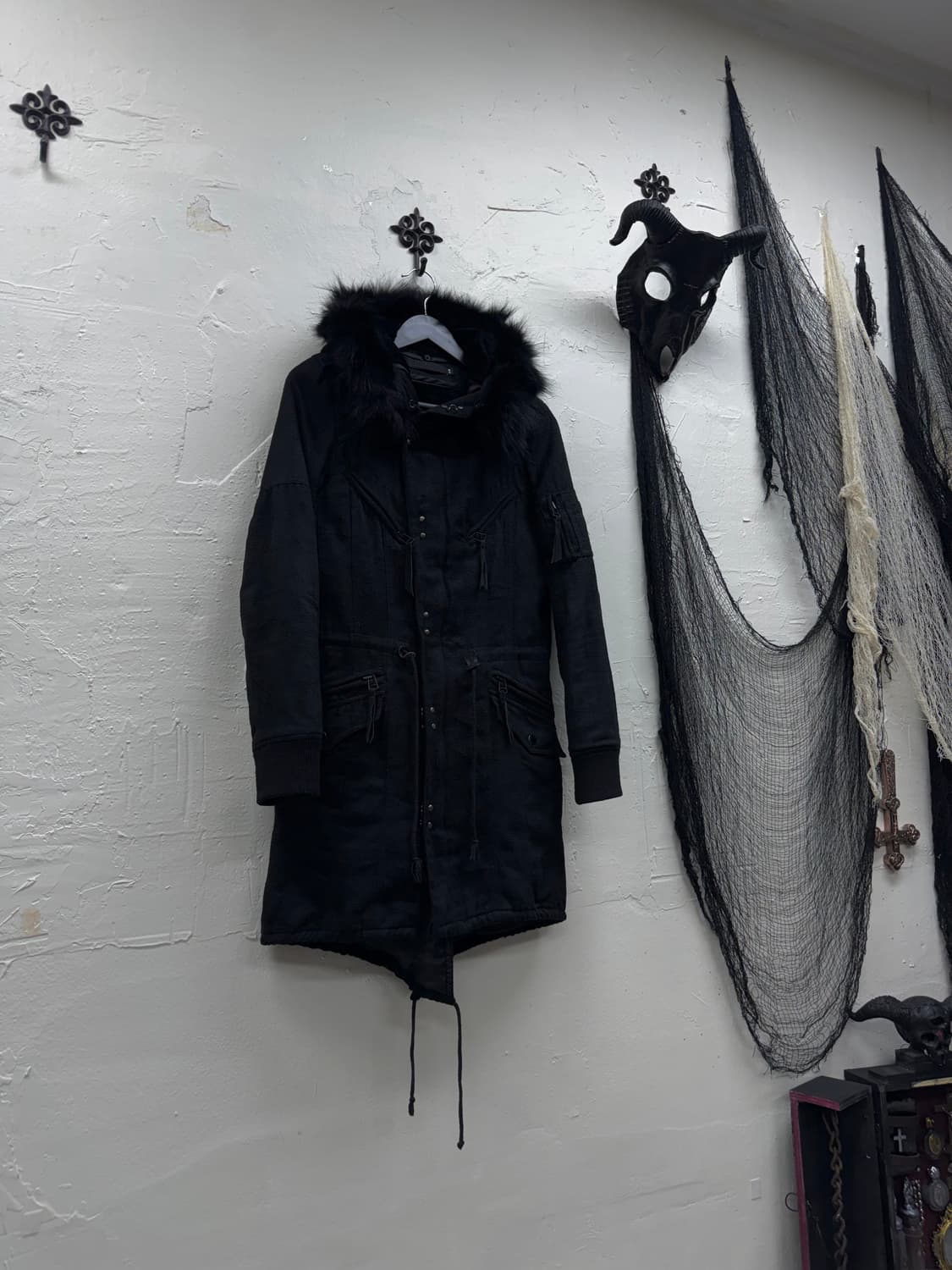 Fuga 00s archive trimming fur mods coat 상품이미지1