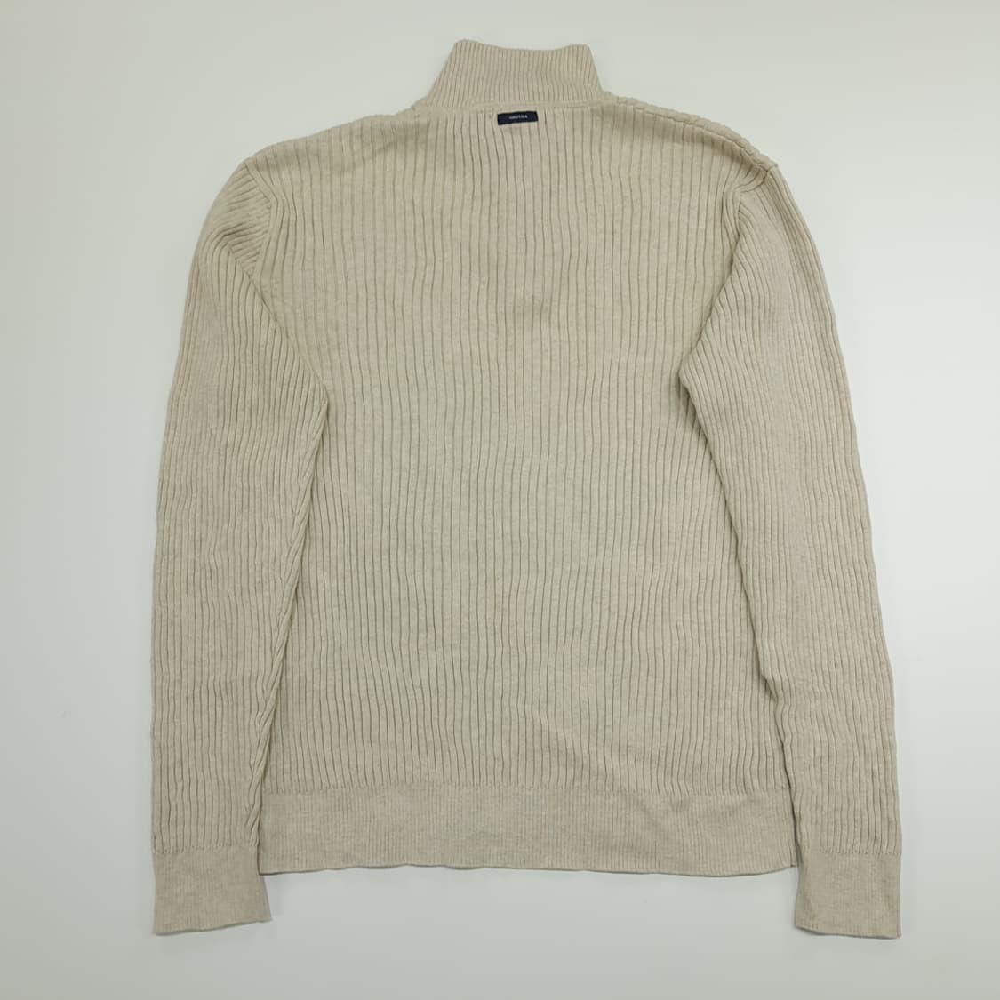 CN977 XL 노티카 연베이지 리브드 하프버튼 긴팔 니트 스웨터 상품이미지6