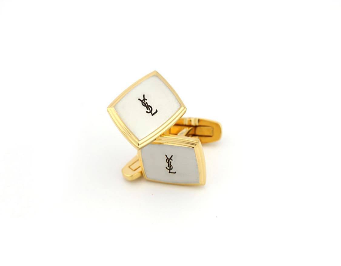입생로랑 A등급 5cm 남자 명품 넥타이핀 커프스 세트 상품이미지4