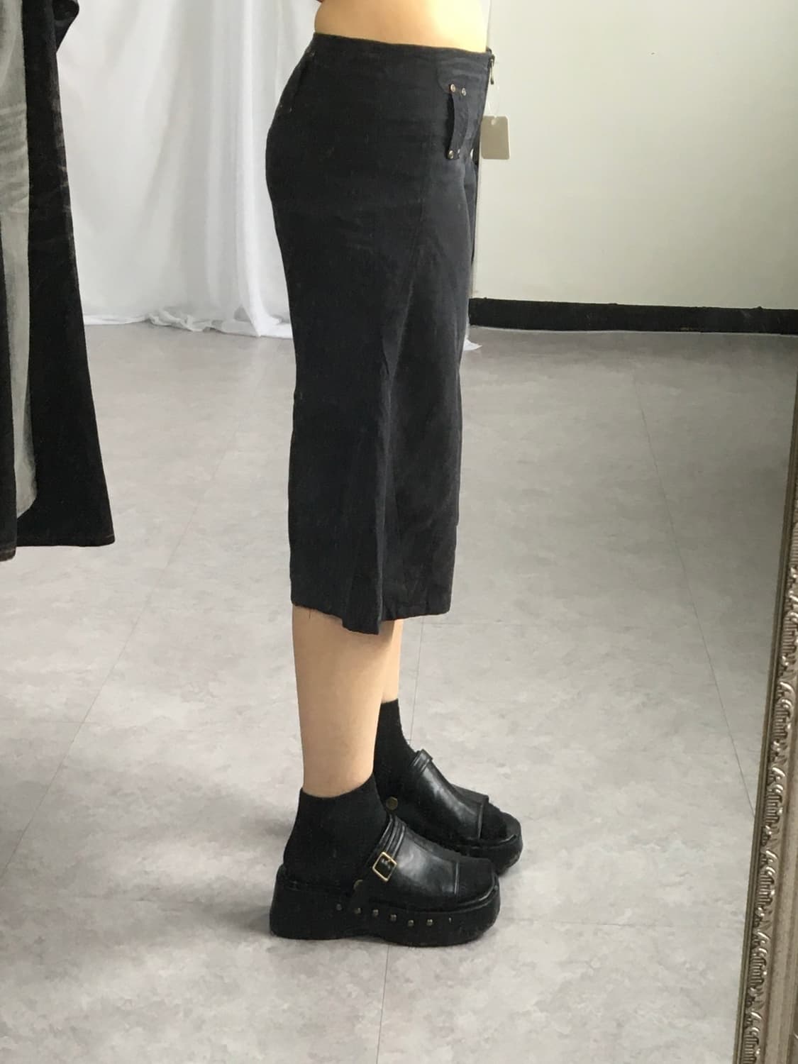 Wide flare half pants 상품이미지5