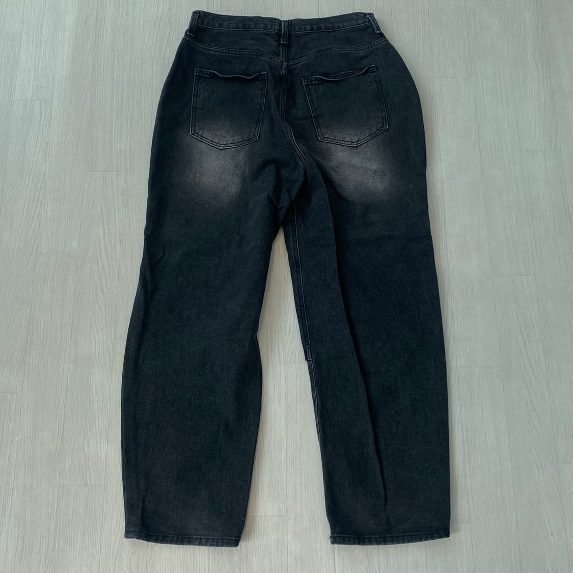 호아이보 흑청 워시드 데님 팬츠  상품이미지3