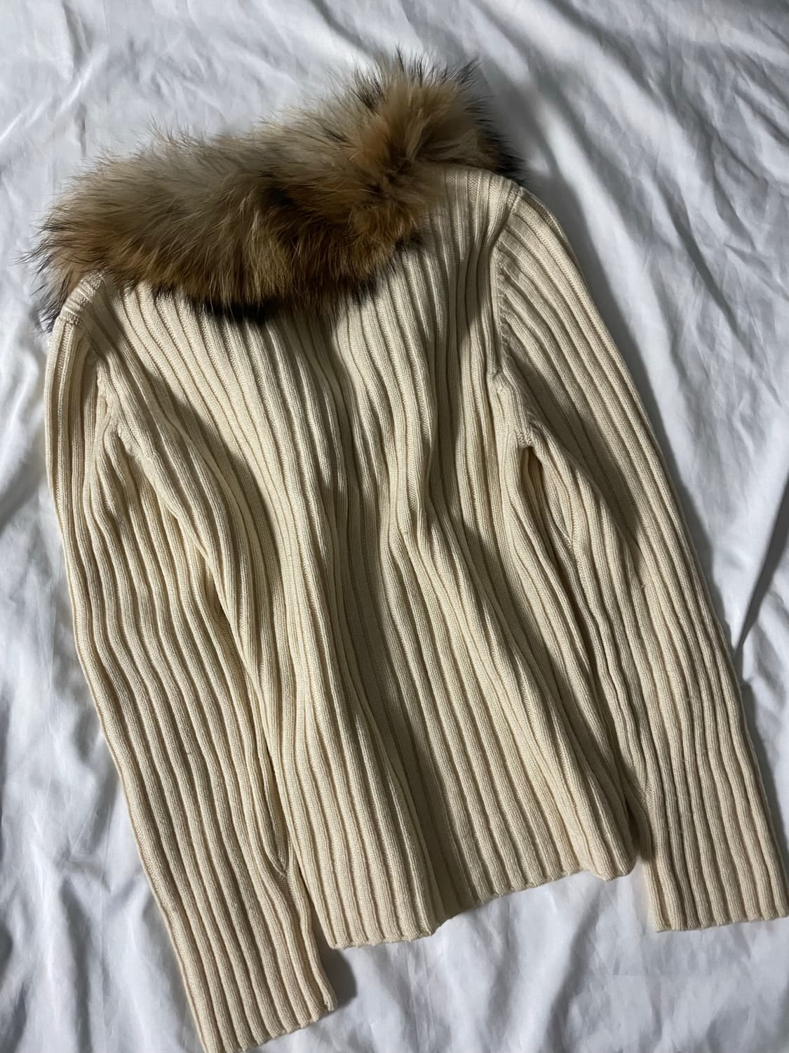 빈티지 y2k 갸루 퍼 니트집업 상품이미지5