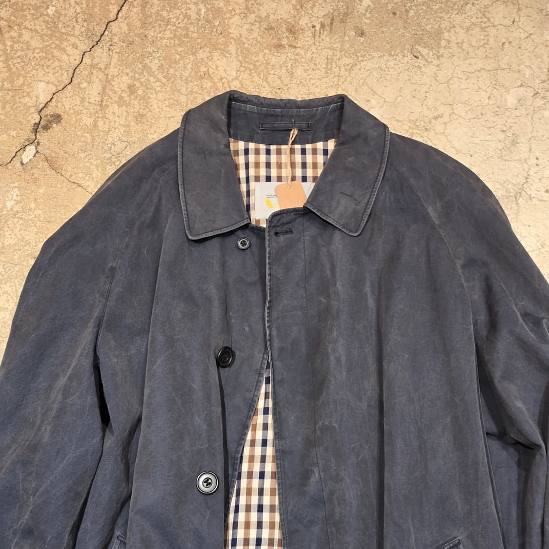 80s Aquascutum x Walter Milano 맥코트 상품이미지2