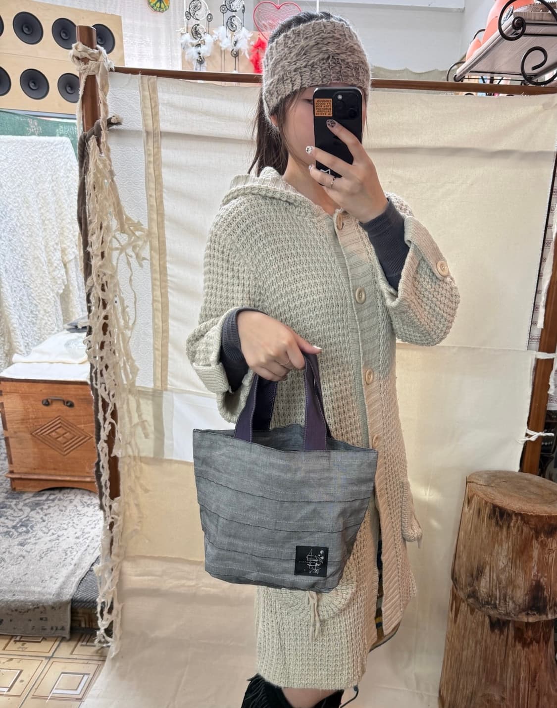 kaguraya tote bag (purple) 상품이미지6