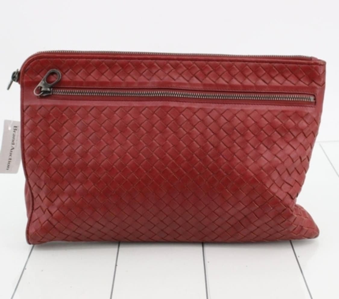 보테가베네타 인차리토 레드 클러치 상품이미지1