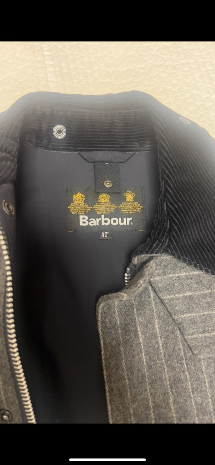 바버 핀스트라이프 코트 50 상품이미지3