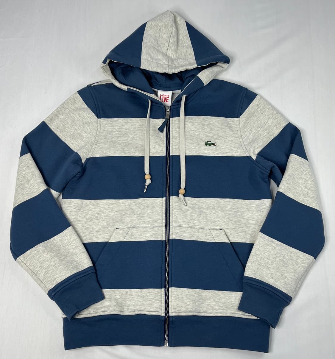 라코스테 라이브 스트라이프 후드집업 상품이미지1