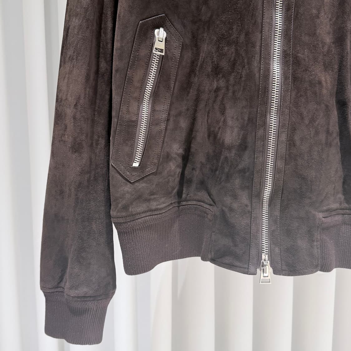 (A/56) / 톰포드 스웨이드 트러커 블루종 자켓 상품이미지4