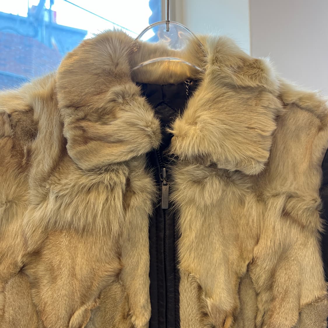fox fur leather jacket 상품이미지2