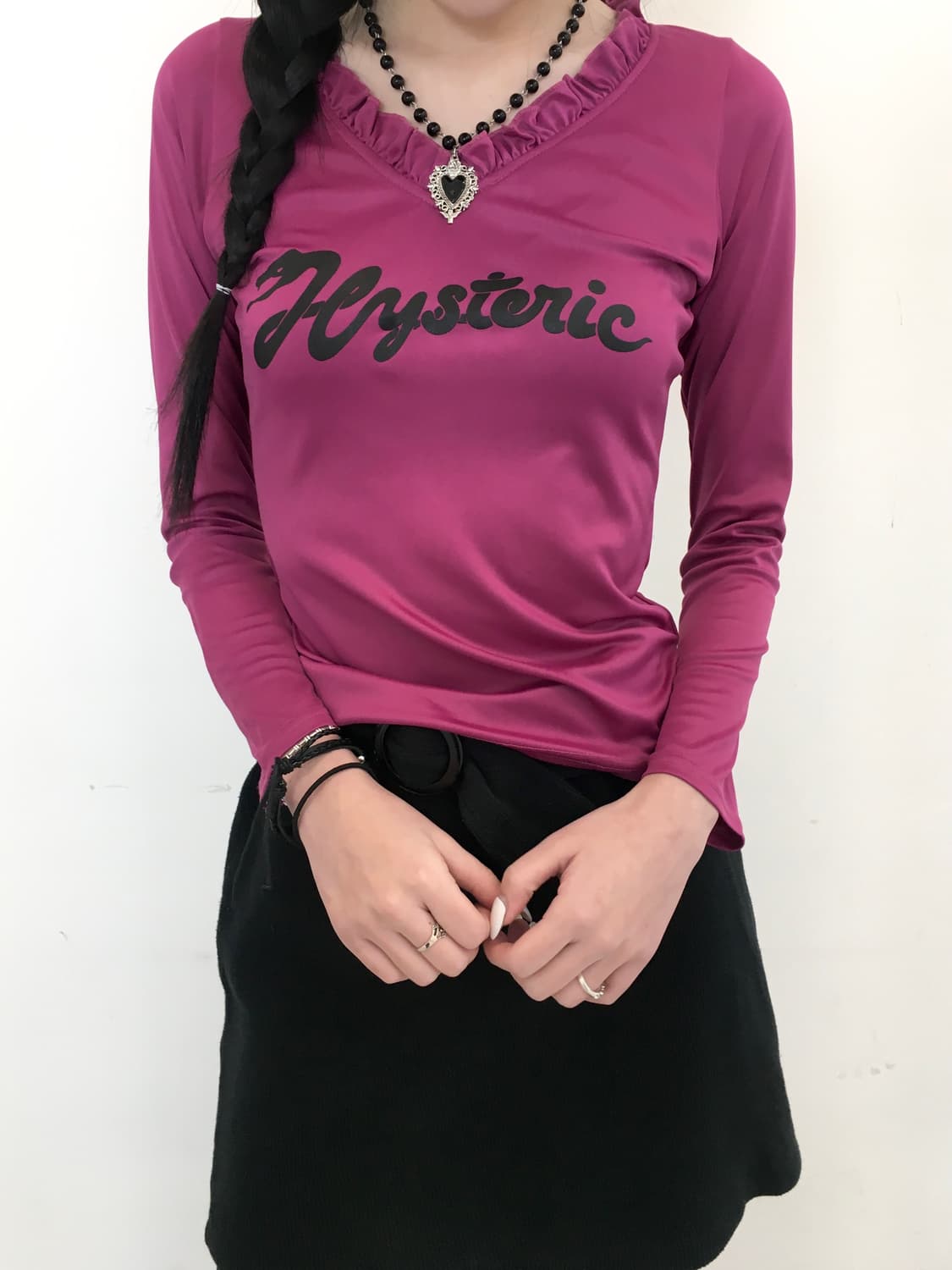 히스테릭 글래머 프릴 롱슬리브 상품이미지1