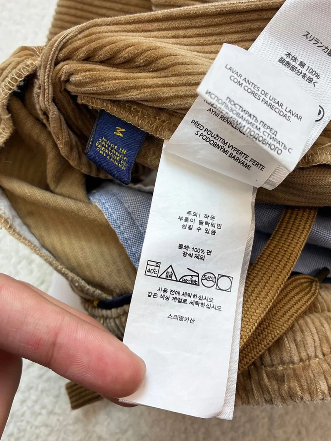 폴로 랄프로렌 클래식핏 스트레이트 코듀로이 팬츠 PN5974 상품이미지9