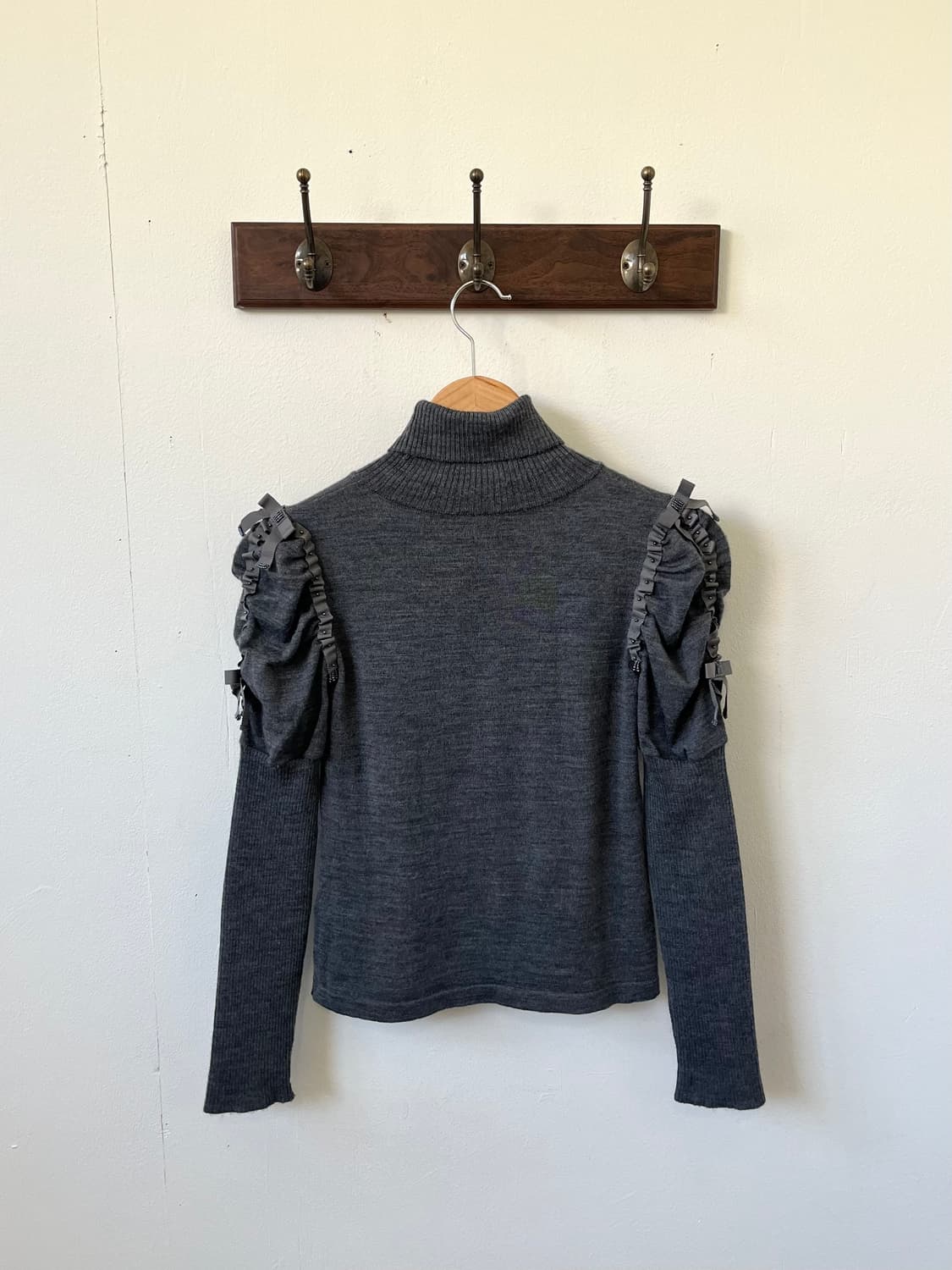 SATOKOfSTYLE 로브 셔링 터틀넥 상품이미지3