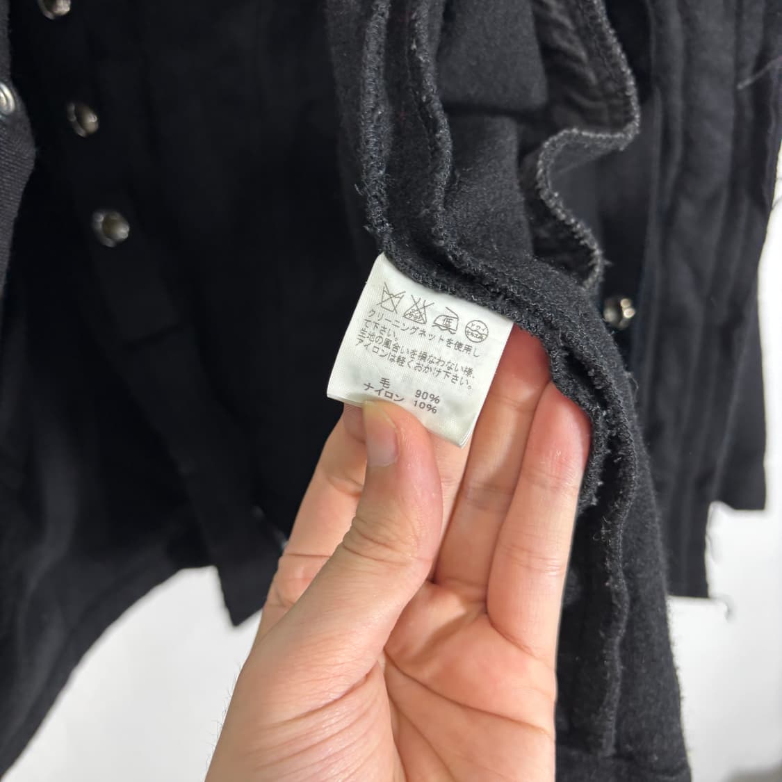 95-100 ZUCCA 주카 블랙 울자켓 상품이미지7