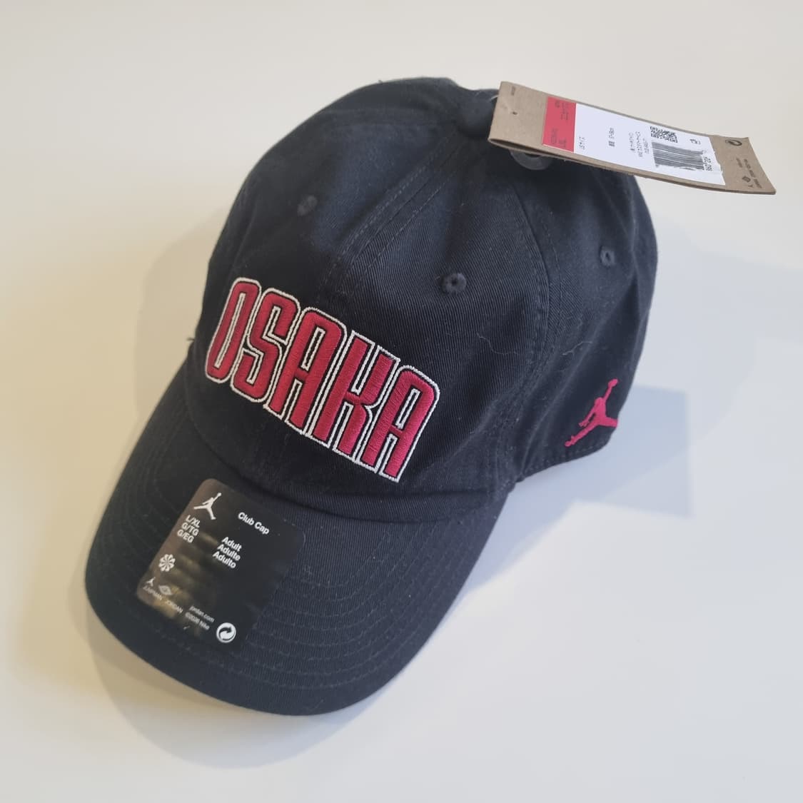 새제품 일본 나이키 조던 오사카 시티야구모자 볼캡 커플 블랙/화이트 상품이미지2