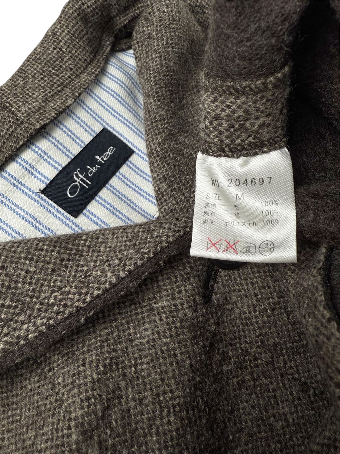 off du tee 커브 버튼 울 자켓 상품이미지5