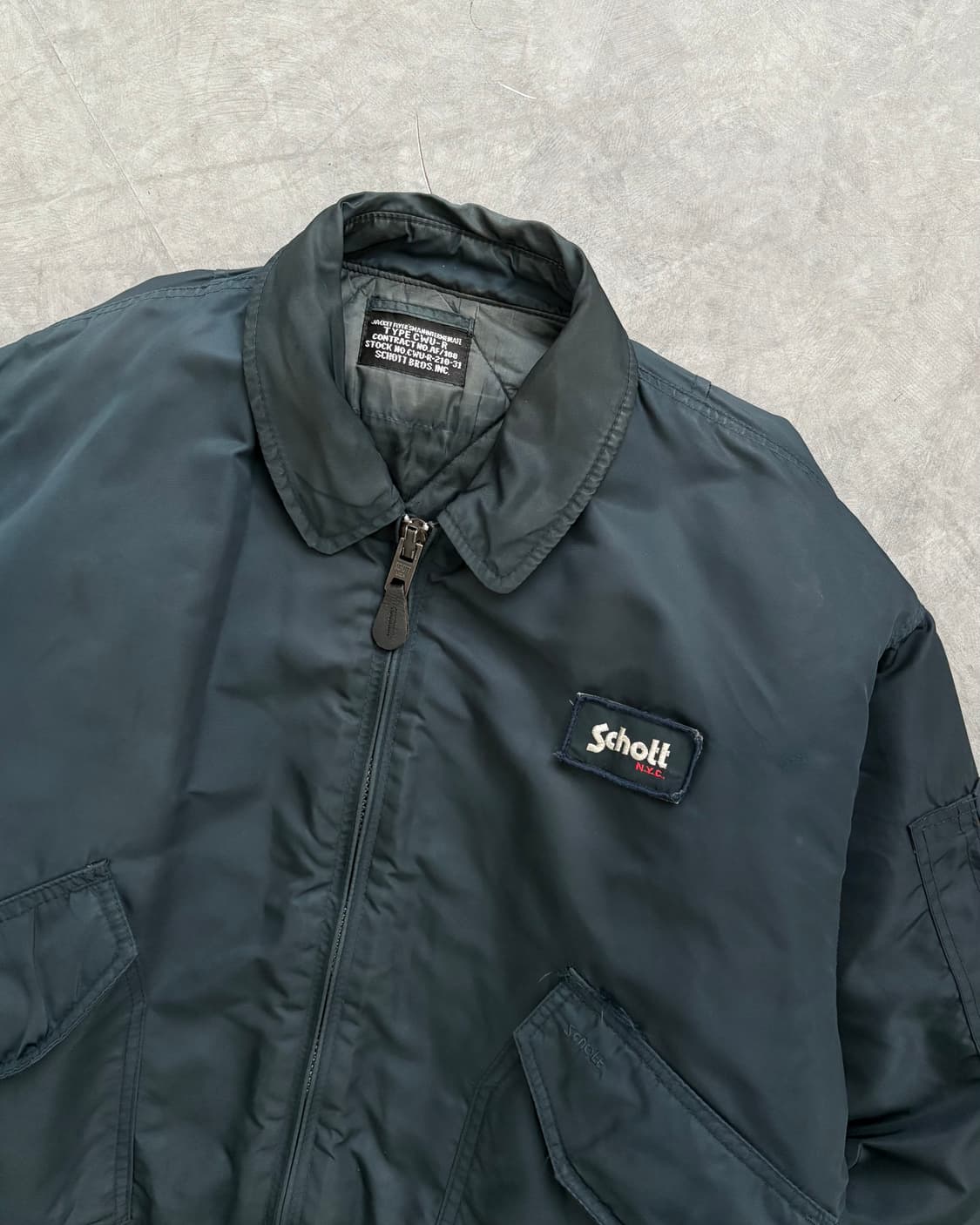 Schott 쇼트 CWU 플라이트 봄버 자켓 상품이미지2