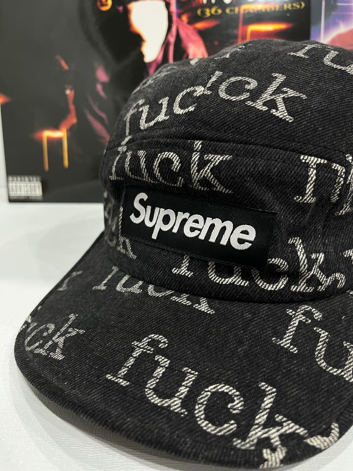 슈프림 fuck 데님 캠프캡 상품이미지2
