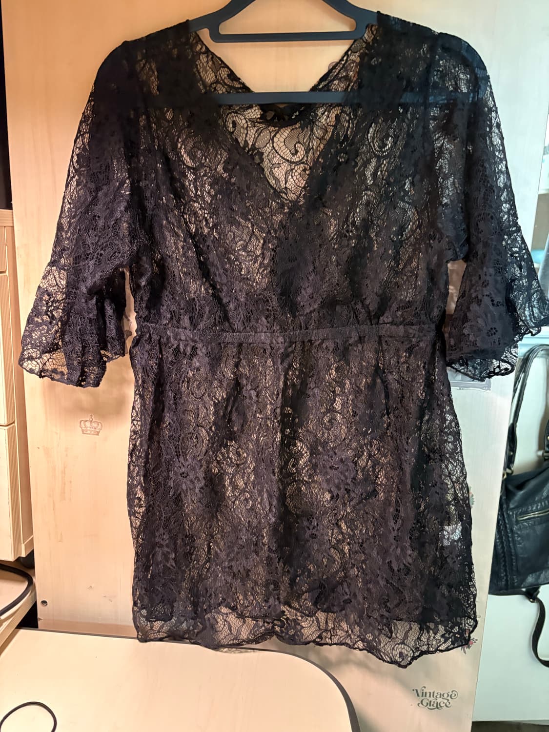 빈티지 시스루 레이스 탑 상품이미지1