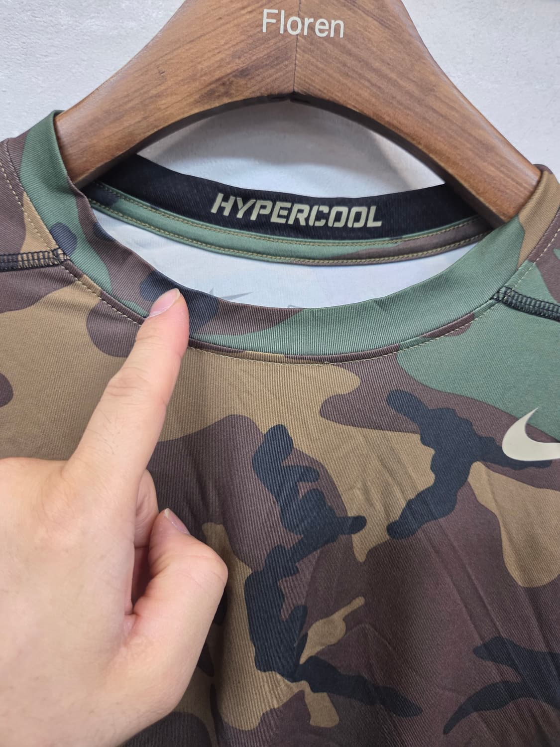 나이키 프로 하이퍼쿨 카모 기능성 반팔 xl 상품이미지6