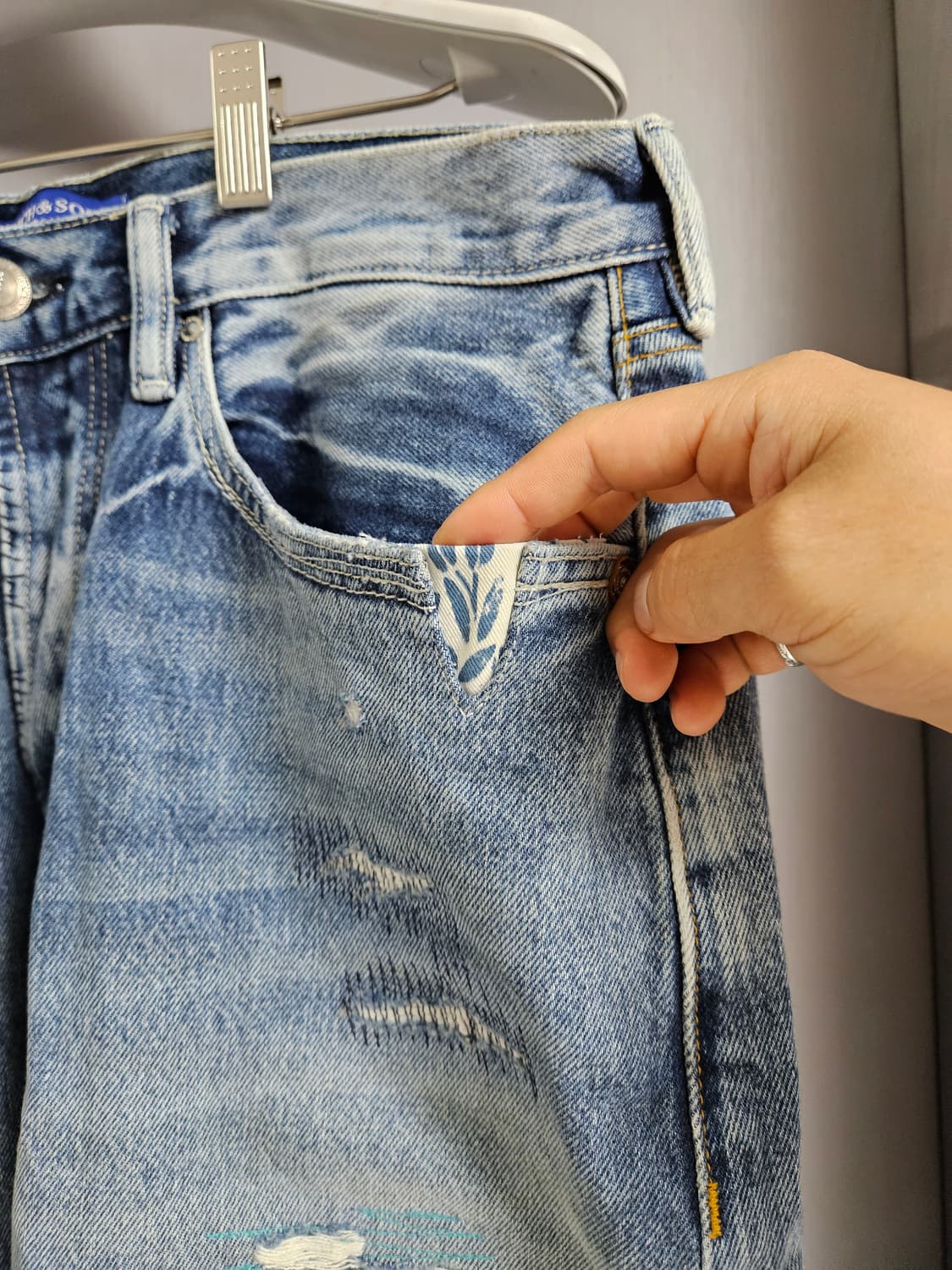 스카치 앤 소다 데미지 워싱 청바지 33/32 상품이미지4