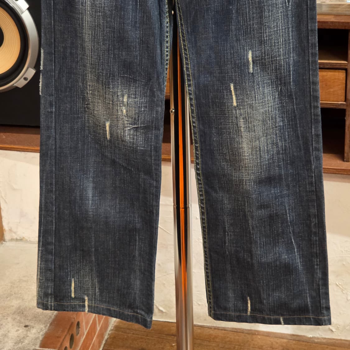 빈티지 워싱 패치 디테일 데님 팬츠 상품이미지7