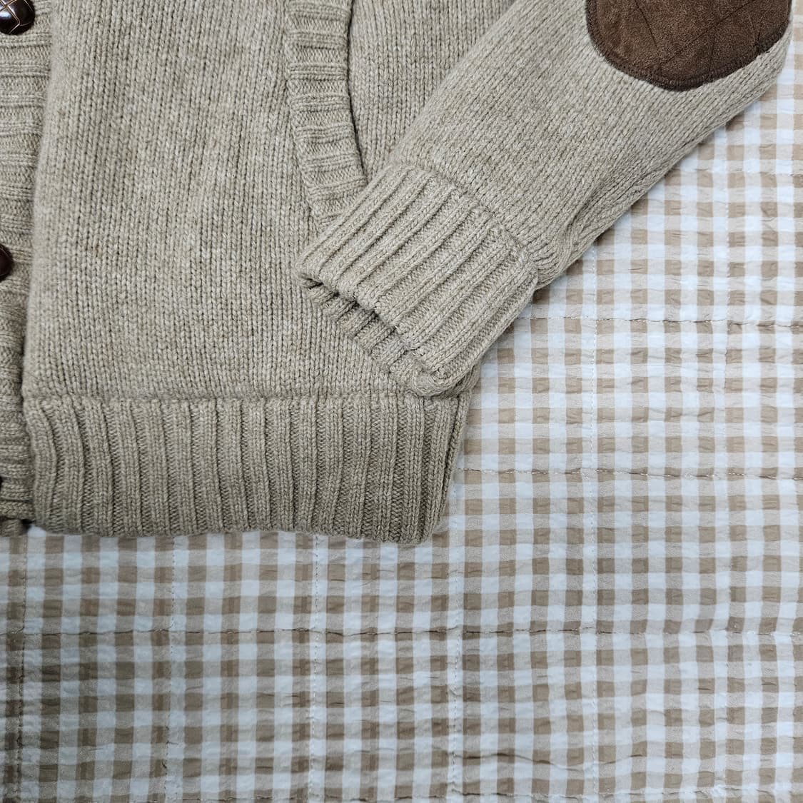 심플한 방풍 추동 니트 가디선 남자100 상품이미지4