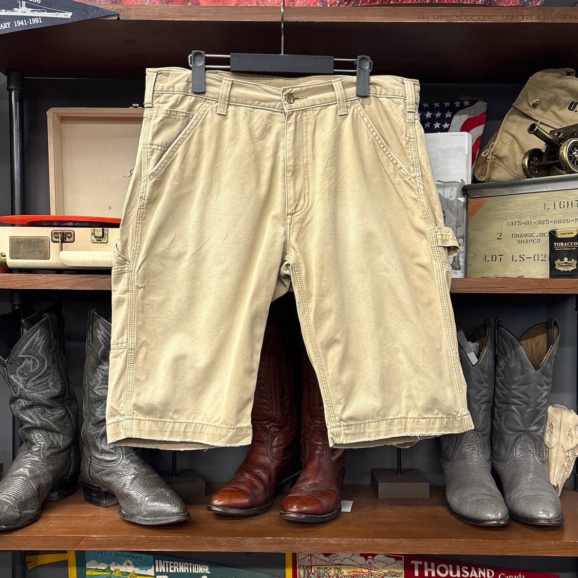 칼하트 코튼트윌 카펜터 워크 하프팬츠 N1277   상품이미지1