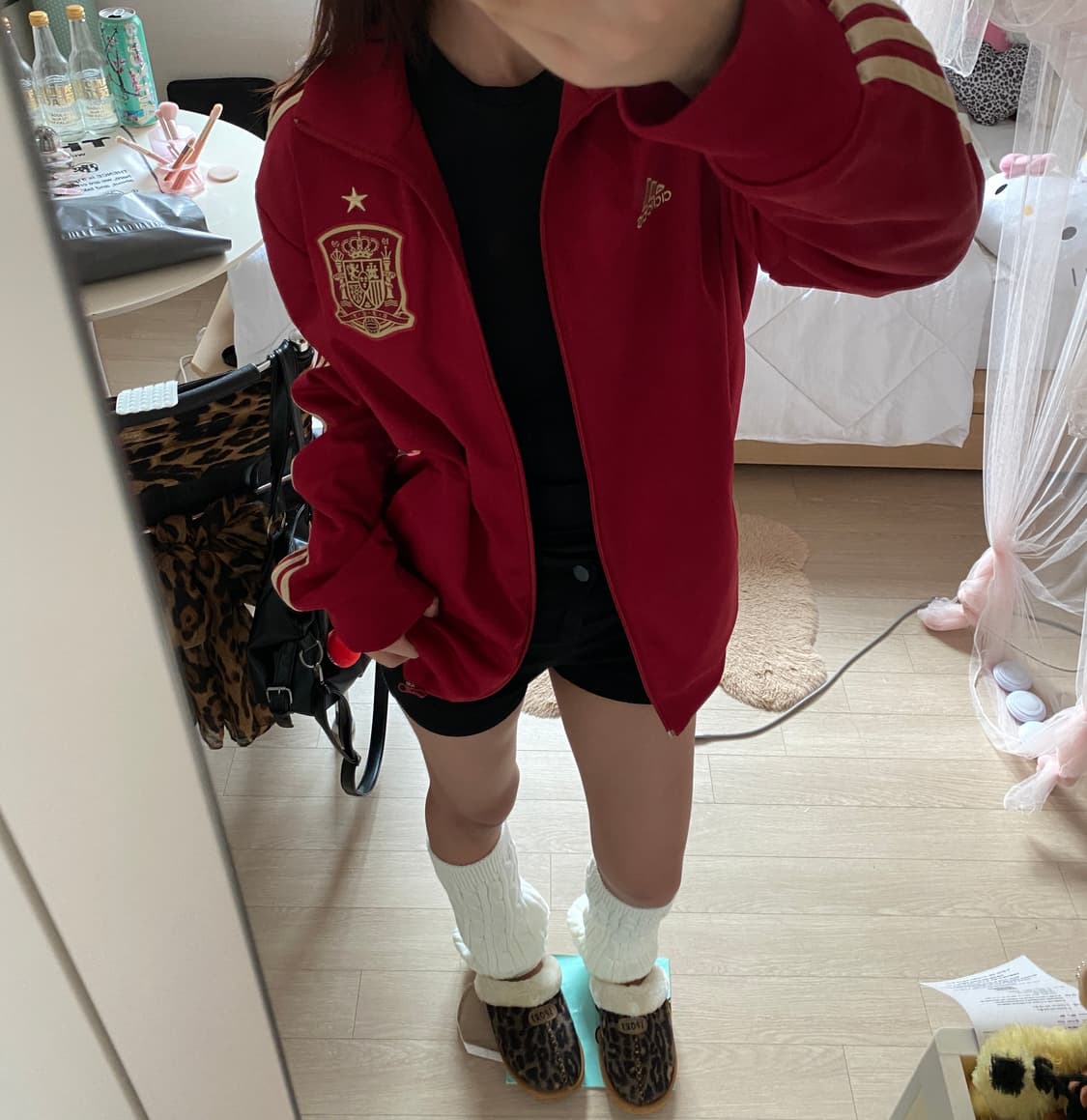 아디다스 스페인 국대 버건디 금장 져지 상품이미지2