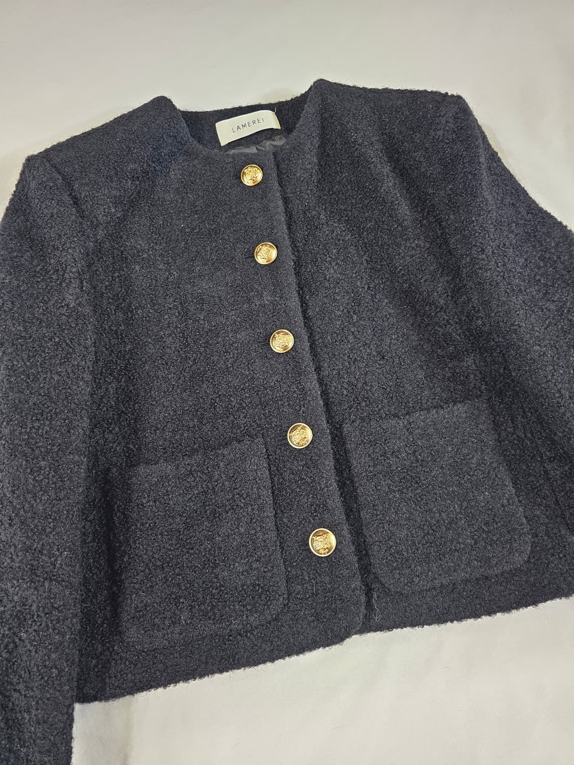 [s] 라메레이 Wool Boucle Crop Jacket 크롭 자켓 상품이미지6