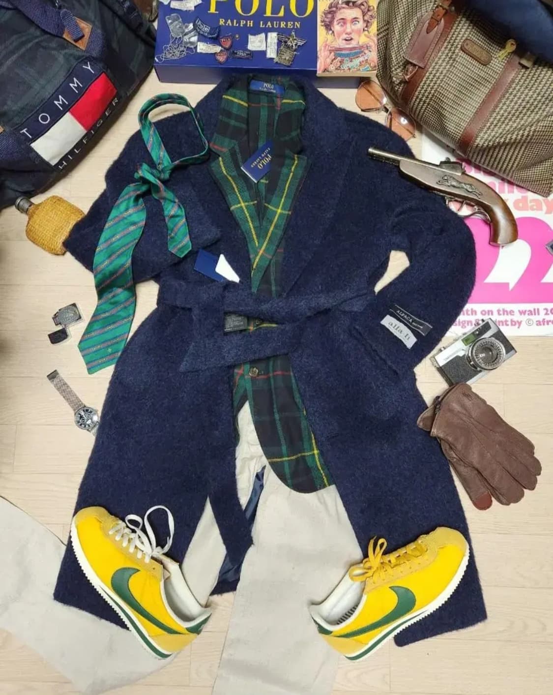 바쏘옴므 알파카 벨티드 코트(새제품) 상품이미지5