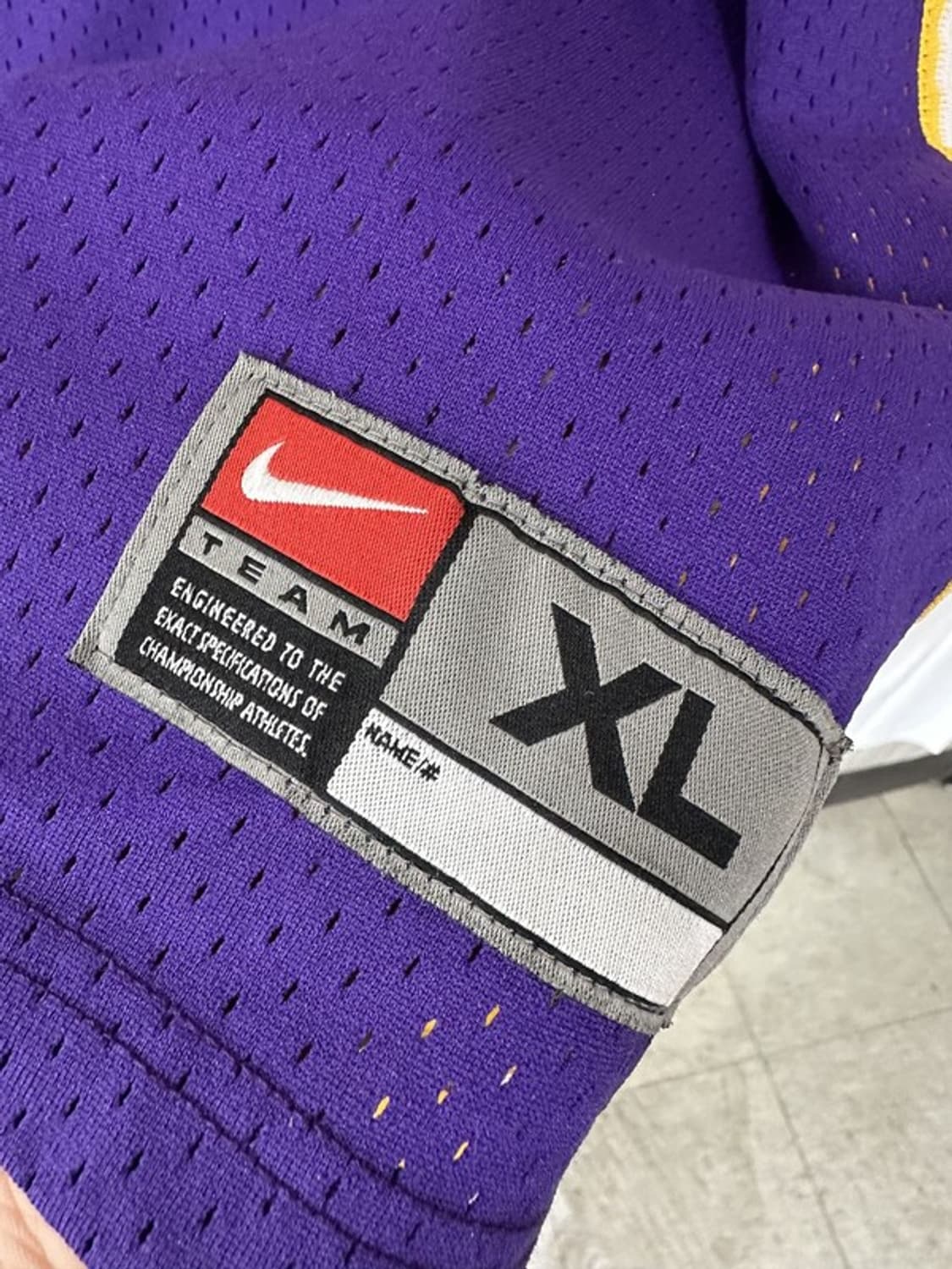 [XL] NIKE 00s 빈티지 LA레이커스 샤킬오닐 농구저지 상품이미지4