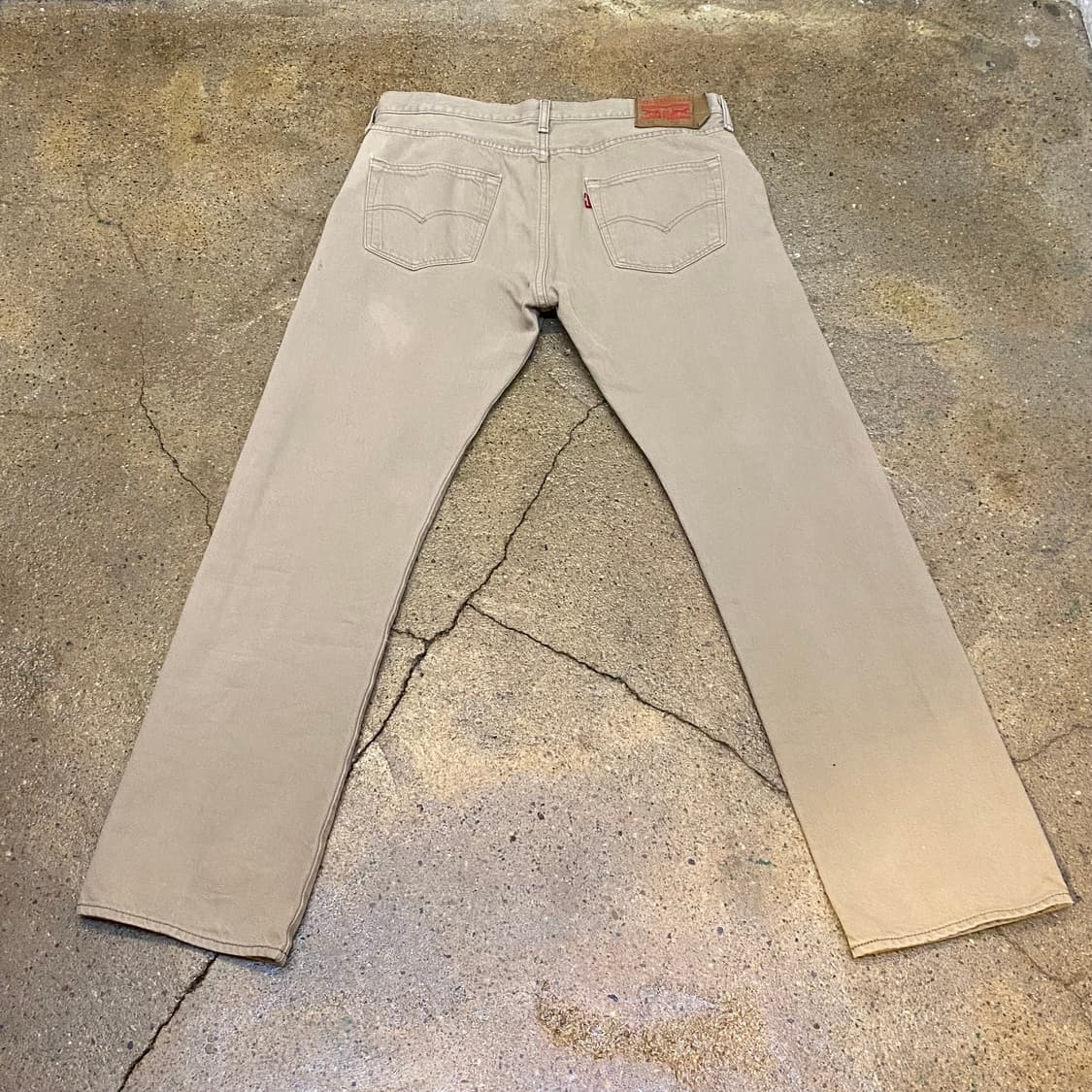 빈티지 리바이스501 베이지진 청바지 상품이미지6