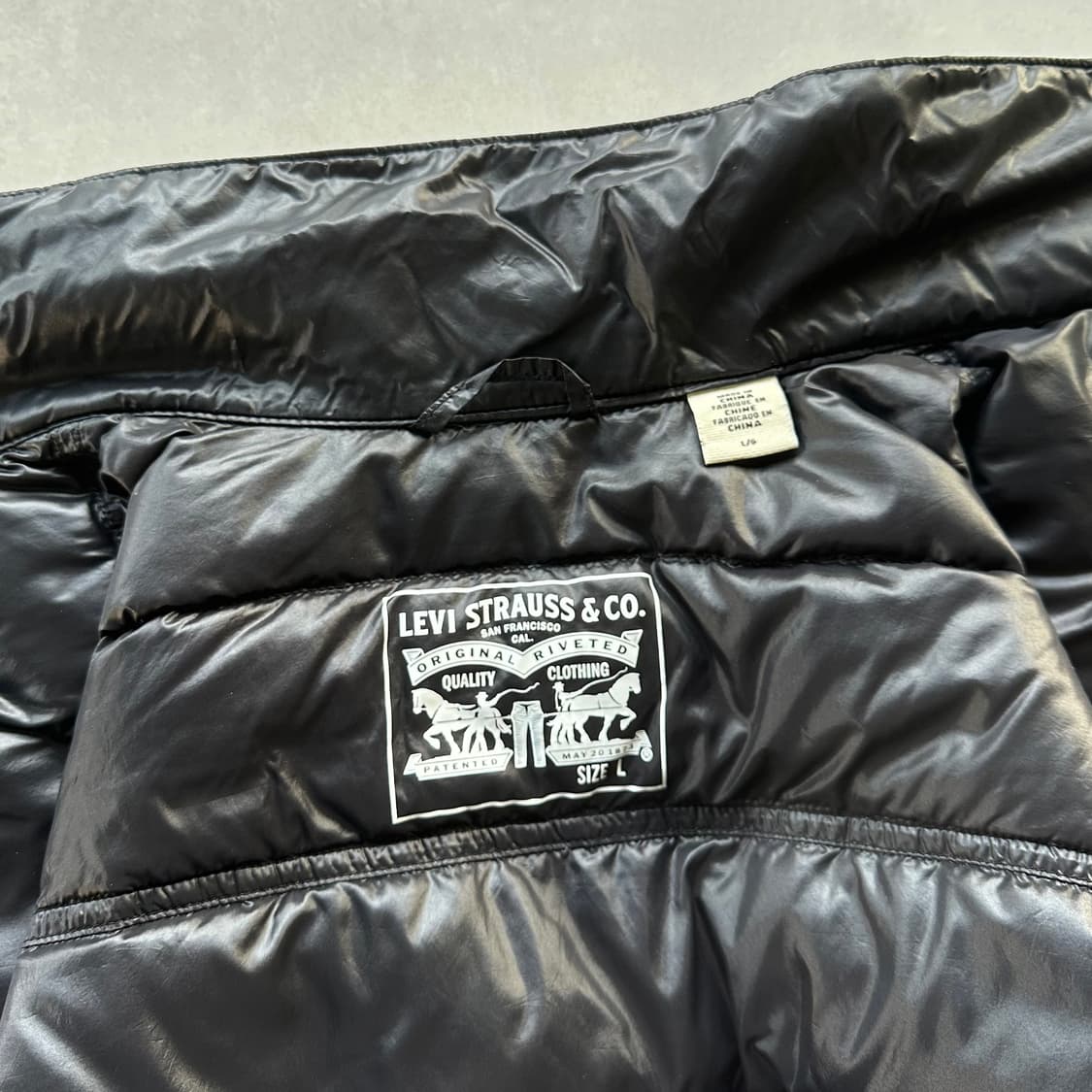 [L]리바이스 Big E 화이트탭 구스다운 트러커 경량 패딩 상품이미지8