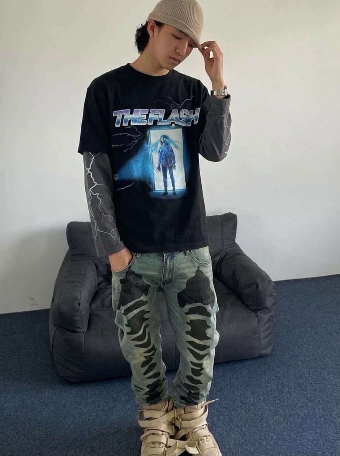 Vintage  롱슬리브 밴드티셔츠 상품이미지1