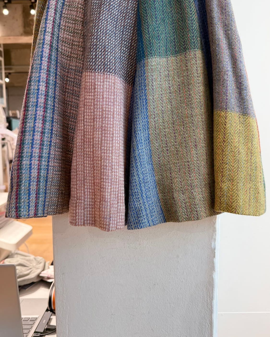 비비안웨스트우드 멀티컬러 체크 울 미니스커트  상품이미지7