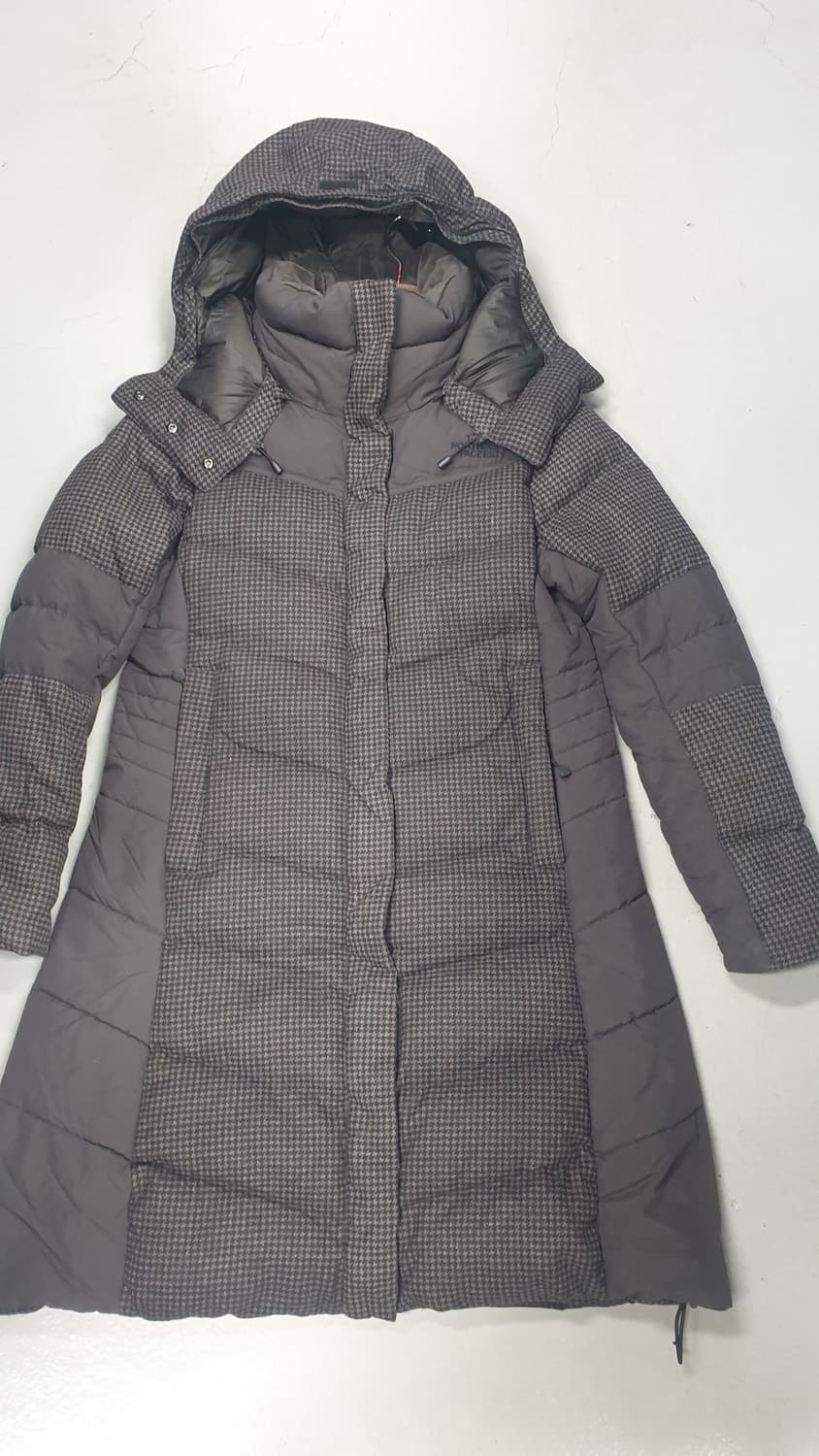 노스페이스  여성  구스롱패딩 100(XL) 하운드투스 상품이미지1