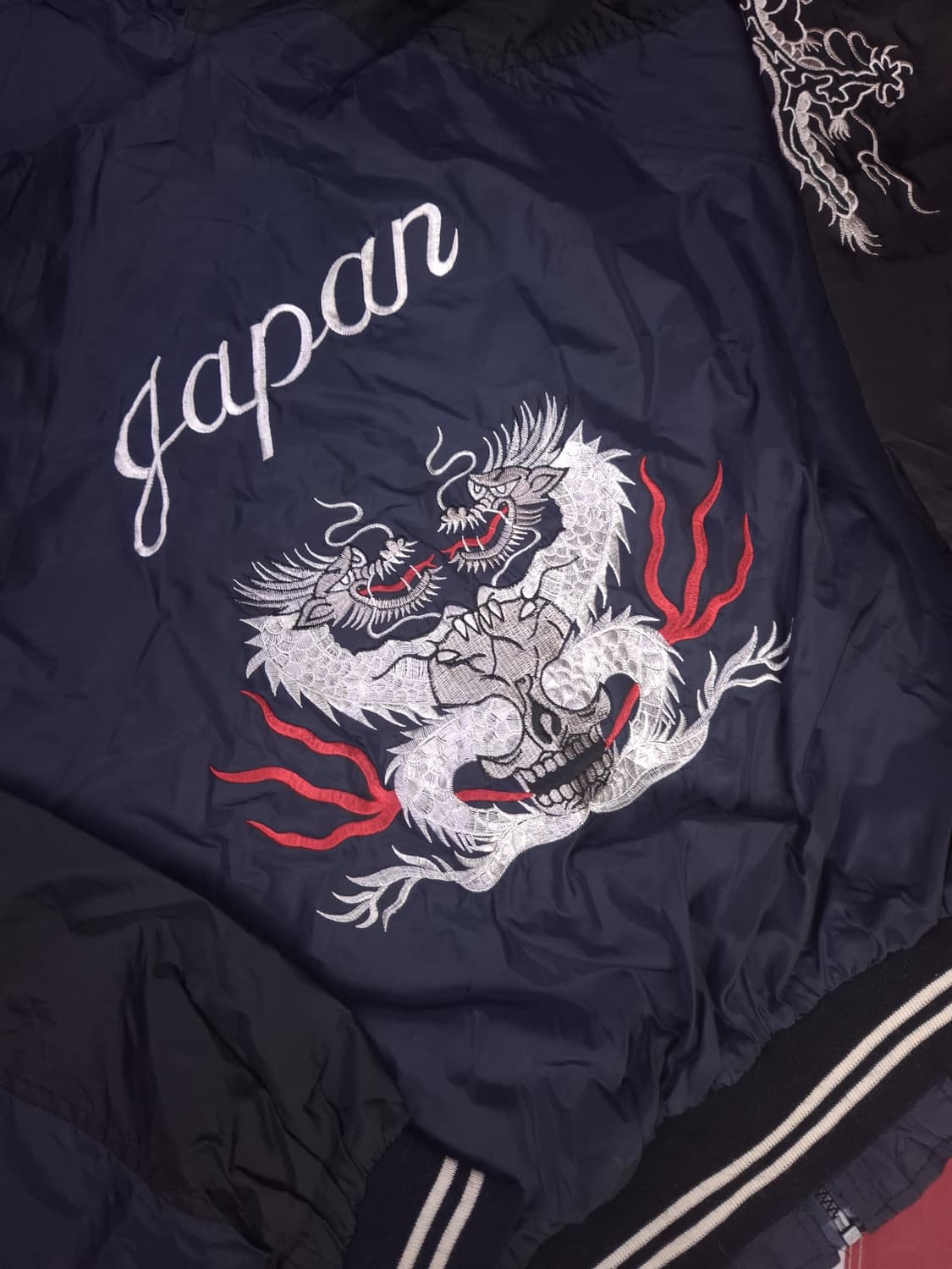 JPN 빈티지 드래곤 자수 바람막이 자켓 상품이미지2