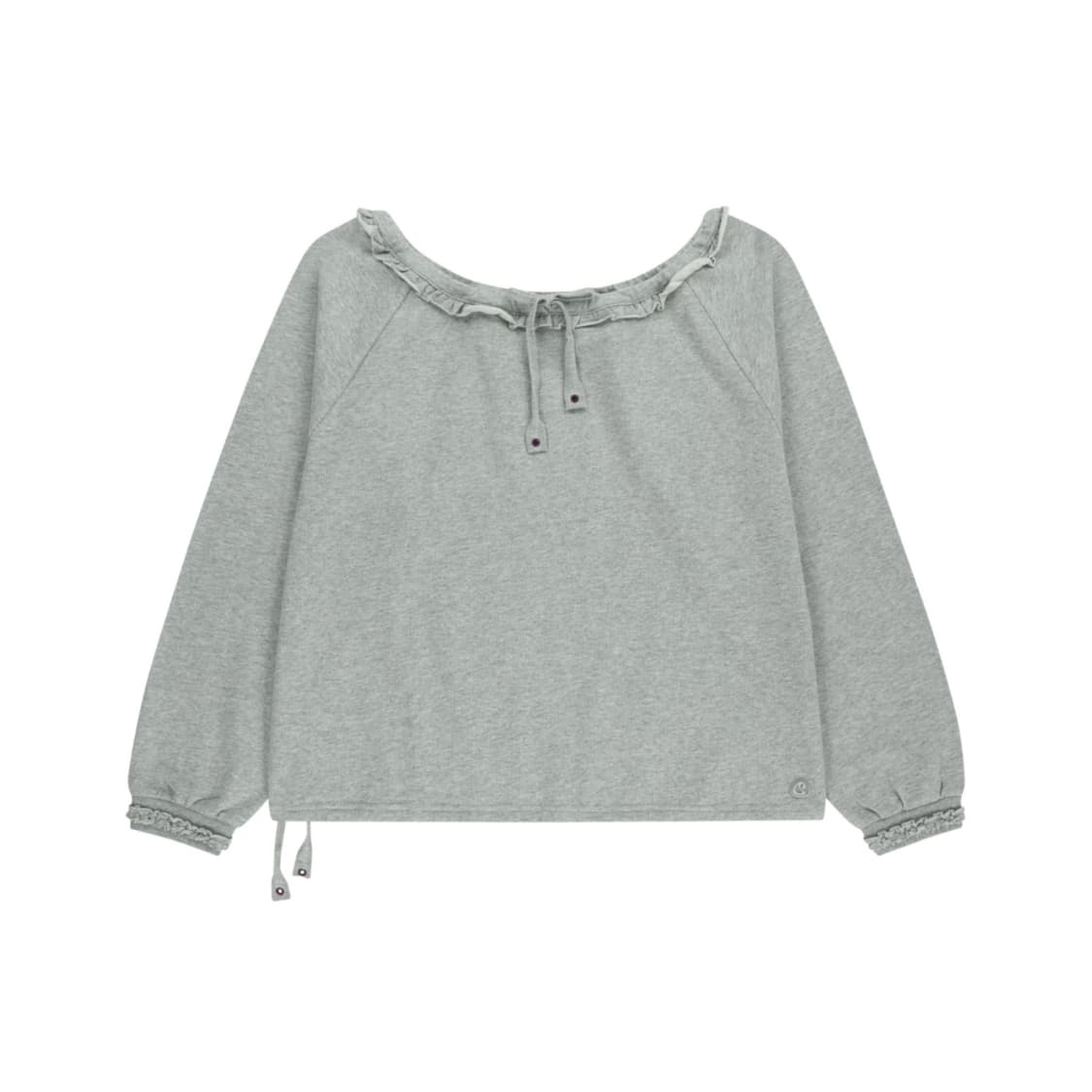 [2] 코이세이오 드로우 스트링 롱슬리브 멜란지그레이 상품이미지1