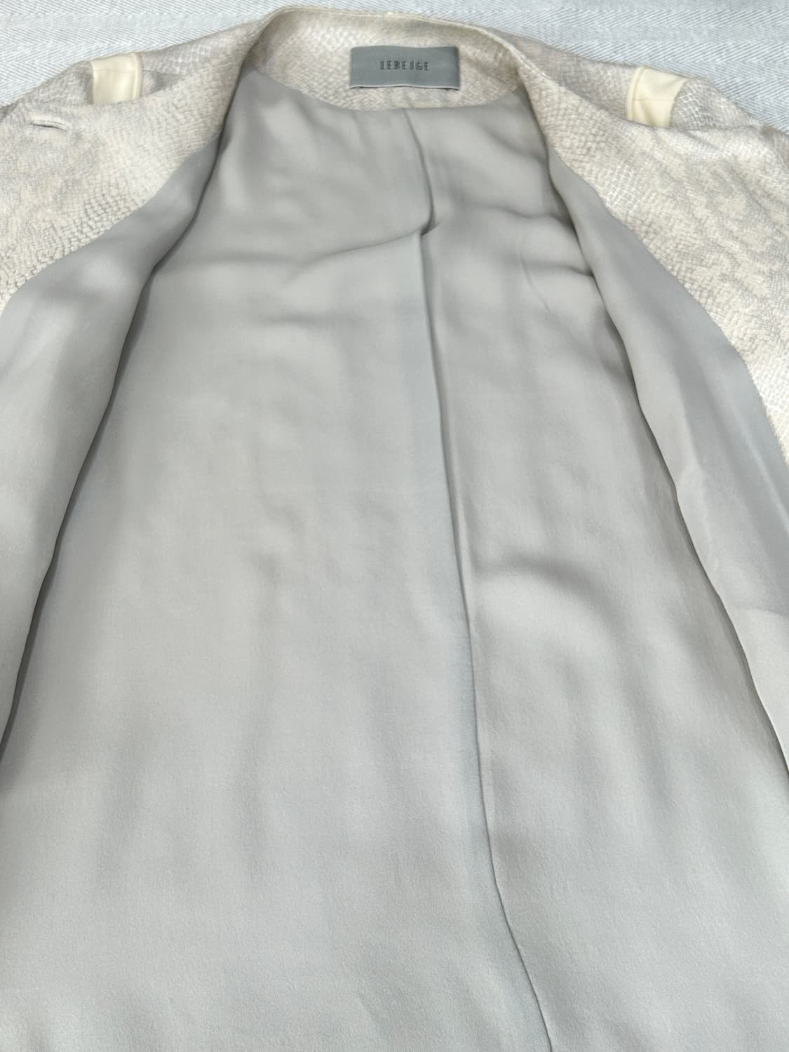 르베이지 실크 혼방 베이지 코트 여성 S 91사이즈 상품이미지9