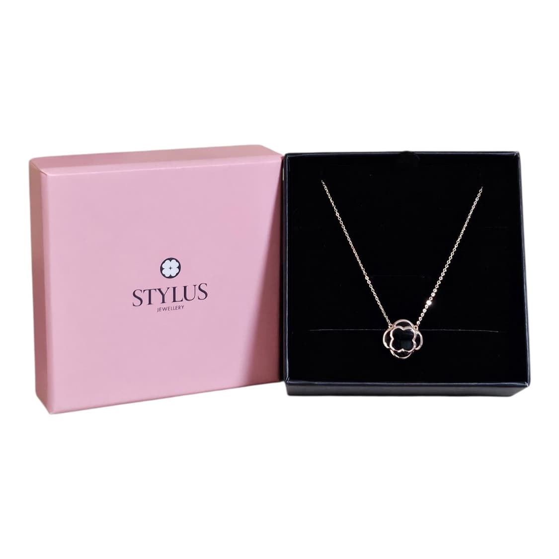 ✨ 스타일러스(STYLUS) 정품 14K 오닉스 목걸이 | 로즈골드 |  상품이미지7