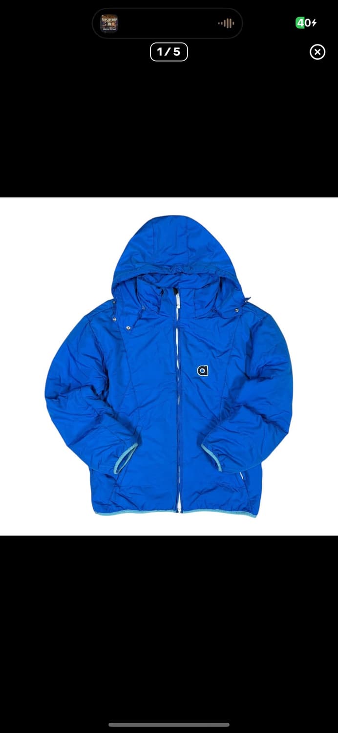  (바배) 아디다스 블루 누빔 패딩 점퍼 상품이미지1