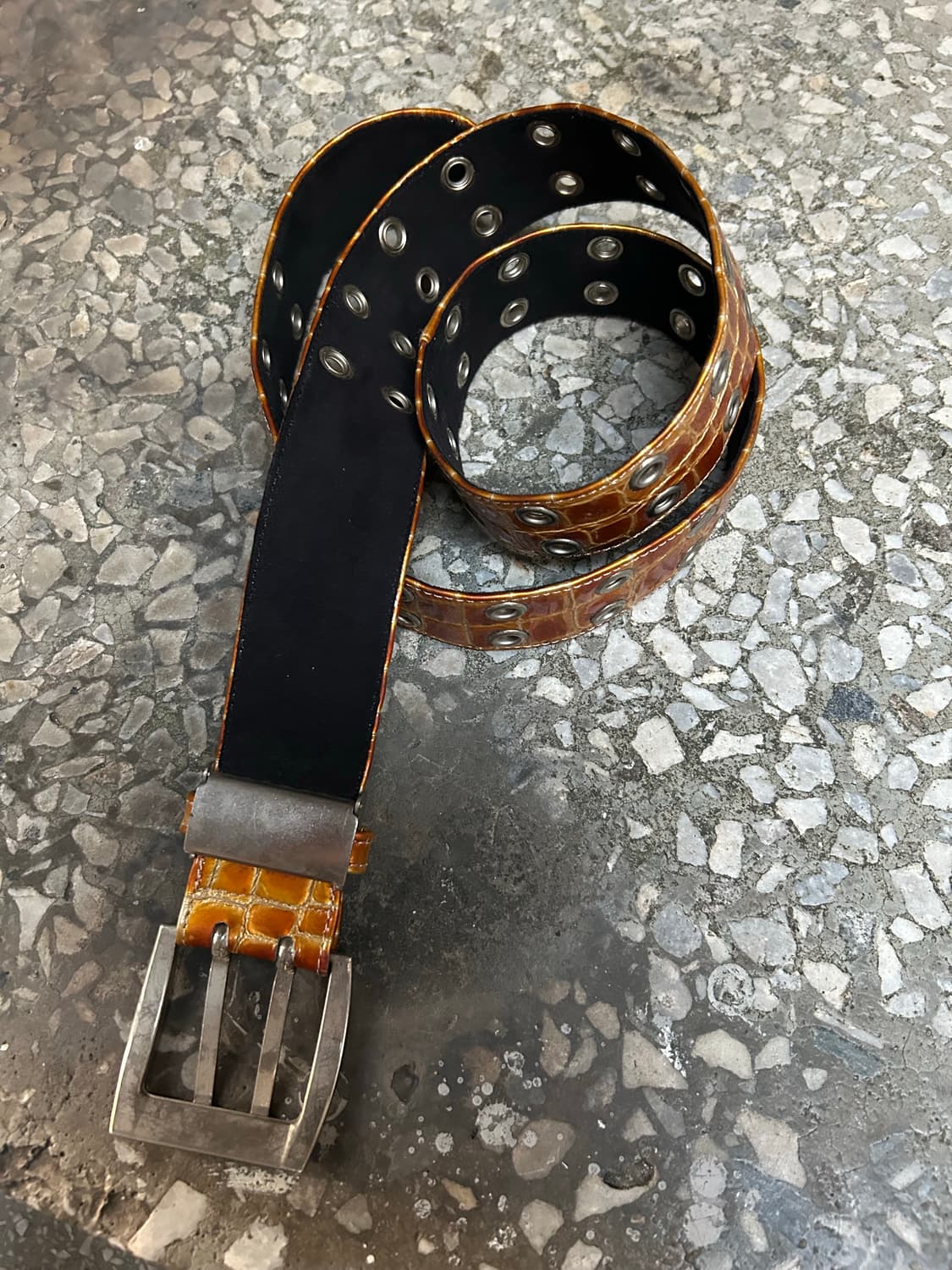 2000s JPN VTG 에나멜 유광 벨트 상품이미지2